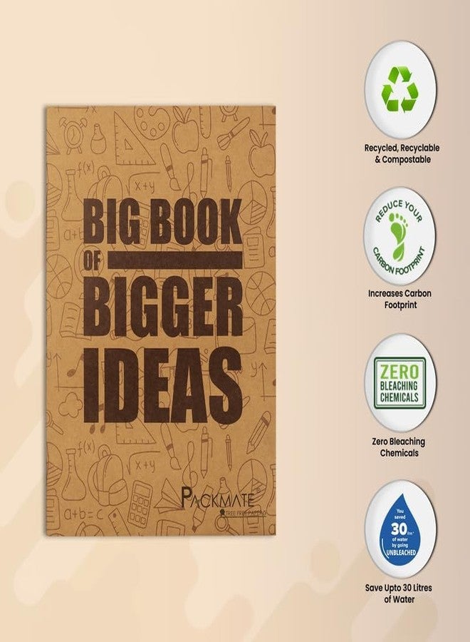 Packmate Tree Free Paper Packmate A4 Exercise Book (Bigger Ideas Design) - Unruled Made of 100% Recycled Paper - Image 5